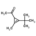 CAS#: 108439-12-9, 1-[2-Methyl-3-(2-Methyl-2-Propanyl)-2-Cyclopropen-1-Yl]Ethanone