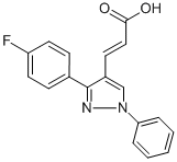 CAS#: 108446-72-6, 3-[3-(4-Fluorophenyl)-1-Phenyl-1H-Pyrazol-4-Yl]-2-Propenoic Acid