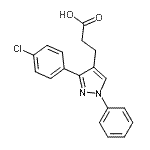 CAS#: 108446-79-3, 3-[3-(4-Chlorophenyl)-1-Phenyl-1H-Pyrazol-4-Yl]Propanoic Acid