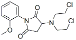 CAS 登录号：108708-00-5， 3-[二(2-氯乙基)氨基]-1-(2-甲氧基苯基)吡咯烷-2,5-二酮