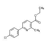 CAS#: 108715-11-3, Ethyl 6-(4-Chlorophenyl)-2-Methylnicotinate