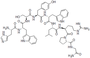 CAS#: 108787-46-8, Histidyl-tryptophyl-seryl-tyrosyl-tryptophyl-leucyl-arginyl-prolyl-glycinamide