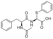 CAS 登录号：108906-59-8， (2S)-2-[[(2S)-2-乙酰氨基-3-苯基丙酰基]氨基]-2-苯基硫基乙酸