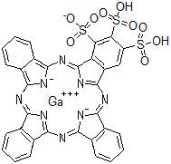CAS#: 108914-60-9, 29H,31H-Phthalocyanine-1,2,3-Trisulfonic Acid, Gallium Salt (1:1)