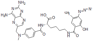 CAS 登录号：108919-01-3， N6-(4-叠氮基-2-羟基-5-(碘-125I)苯甲酰基)-N2'-(4-(((2,4-二氨基-6-蝶啶基)甲基)甲基氨基)苯甲酰基)-L-赖氨酸