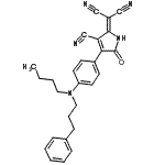 CAS#: 108948-36-3, (4-{4-[Butyl(3-Phenylpropyl)Amino]Phenyl}-3-Cyano-5-Oxo-1,5-Dihydro-2H-Pyrrol-2-Ylidene)Malononitrile