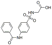 CAS#: 109065-69-2, N-(((4-Benzoylamino)Phenyl)Sulfonyl)Glycine