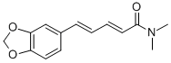 CAS 登录号：109142-24-7， 5-(1,3-苯并二氧戊环-5-基)-N,N-二甲基-2,4-戊二烯酰胺