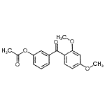 CAS#: 109251-36-7, 3-(2,4-Dimethoxybenzoyl)Phenyl Acetate