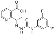 CAS 登录号：109293-97-2， 2-[N-[(3,5-二氟苯基)氨基甲酰氨基]-C-甲基亚胺甲酰基]吡啶-3-羧酸