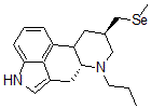 CAS 登录号：109297-72-5， (8beta)-8-((甲基硒基)甲基)-6-丙基-麦角灵