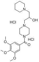 CAS 登录号：109376-99-0， [4-(2-羟基-3-哌啶-1-基丙基)哌嗪-1-基]-(3,4,5-三甲氧基苯基)甲酮二盐酸盐