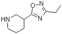CAS 登录号：109461-44-1， 3-(3-乙基-1,2,4-恶二唑-5-基)哌啶