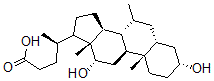 CAS#: 109582-23-2, (4R)-4-[(3R,5R,8R,9S,10S,12S,13R,14S)-3,12-Dihydroxy-7,10,13-Trimethyl-2,3,4,5,6,7,8,9,11,12,14,15,16,17-Tetradecahydro-1H-Cyclopenta[a]Phenanthren-17-Yl]Pentanoic Acid