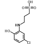 CAS 登录号：109622-41-5， 3-[(5-氯-2-羟基苯基)氨基]-1-丙烷磺酸
