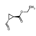CAS 登录号：109716-50-9， 乙基(1R,2R)-2-甲酰基环丙烷羧酸酯