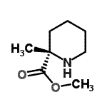 CAS 登录号：109772-27-2， 甲基(2S)-2-甲基-2-哌啶羧酸酯