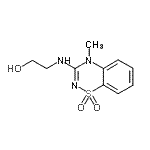 CAS#: 109902-09-2, 2-[(4-Methyl-1,1-Dioxido-4H-1,2,4-Benzothiadiazin-3-Yl)Amino]Ethanol