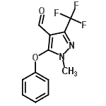 CAS#: 109925-42-0, 1-Methyl-5-Phenoxy-3-(Trifluoromethyl)-1H-Pyrazole-4-Carbaldehyde