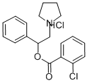 CAS 登录号：109938-92-3， (1-苯基-2-吡咯烷-1-基乙基)2-氯苯甲酸酯盐酸盐