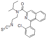 CAS 登录号：109960-13-6， N-丁烷-2-基-1-(2-氯苯基)-N-(2-异硫氰酸基乙基)异喹啉-3-甲酰胺