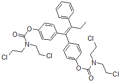 CAS#: 110008-65-6, [4-[1-[4-[Bis(2-Chloroethyl)Carbamoyloxy]Phenyl]-2-Phenylbut-1-Enyl]Phenyl] N,N-Bis(2-Chloroethyl)Carbamate