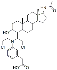 CAS#: 110320-70-2, [(3S,5S,10S,13S,17S)-17-Acetamido-10,13-Dimethyl-2,3,4,5,6,7,8,9,11,12,14,15,16,17-Tetradecahydro-1H-Cyclopenta[a]Phenanthren-3-Yl] 2-[4-[Bis(2-Chloroethyl)Amino]Phenyl]Acetate