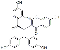 CAS#: 110383-39-6, 3-[1-(2,4-Dihydroxyphenyl)-3,3-Bis(4-Hydroxyphenyl)-1-Oxopropan-2-Yl]-7-Hydroxychromen-4-One