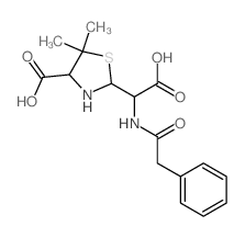 CAS#: 11039-68-2, 2-[2-Hydroxy-2-Oxo-1-[(2-Phenylacetyl)Amino]Ethyl]-5,5-Dimethyl-1,3-Thiazolidine-4-Carboxylic Acid