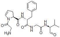 CAS#: 110590-39-1, (2S)-1-(2-Aminoacetyl)-N-[(2R)-1-[[2-[[(2S)-3-Methyl-1-Oxobutan-2-Yl]Amino]-2-Oxoethyl]Amino]-1-Oxo-3-Phenylpropan-2-Yl]-2,3-Dihydropyrrole-2-Carboxamide