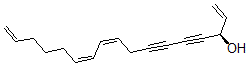 CAS 登录号：110927-49-6， (3R,9Z,11Z)-十七碳-1,9,11,16-四烯-4,6-二炔-3-醇