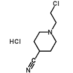 CAS 登录号：111041-03-3， 1-(2-氯乙基)-4-哌啶甲腈盐酸盐(1:1)