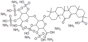 CAS 登录号：111196-54-4， 甘草素硫酸酯八铵盐