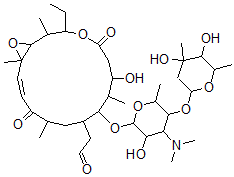 CAS#: 111205-12-0, 23-De((6-deoxy-2,3-di-O-methyl-beta-D-allopyranosyl)oxy)-12,13-epoxy-12,13-dihydrotylosin