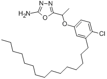 CAS#: 111253-97-5, 5-[1-(4-Chloro-3-Pentadecylphenoxy)Ethyl]-1,3,4-Oxadiazol-2-Amine