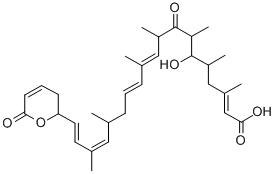 CAS#: 111278-01-4, (2E,10E,12E,16E,18E)-6-Hydroxy-3,5,7,9,11,15,17-Heptamethyl-8-Oxo-19-(6-Oxo-2,3-Dihydropyran-2-Yl)Nonadeca-2,10,12,16,18-Pentaenoic Acid