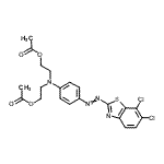 CAS#: 111281-59-5, ({4-[(6,7-Dichloro-1,3-Benzothiazol-2-Yl)Diazenyl]Phenyl}Imino)Di-2,1-Ethanediyl Diacetate