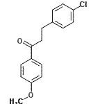 CAS 登录号：111302-55-7， 3-(4-氯苯基)-1-(4-甲氧基苯基)-1-丙酮