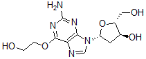 CAS 登录号：111447-35-9， (2R,3S,5R)-5-[2-氨基-6-(2-羟基乙氧基)嘌呤-9-基]-2-(羟基甲基)四氢呋喃-3-醇