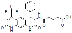 CAS#: 111574-81-3, 5-Oxo-5-[[(2S)-1-Oxo-1-[[2-Oxo-4-(Trifluoromethyl)-1H-Quinolin-7-Yl]Amino]-3-Phenylpropan-2-Yl]Amino]Pentanoic Acid