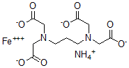 CAS 登录号:111687-36-6, 1,3-二氨基丙烷四乙酸铁(III)铵盐
