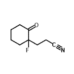 CAS#: 111786-75-5, 3-(1-Fluoro-2-Oxocyclohexyl)Propanenitrile
