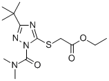 CAS#: 112143-82-5, 2-[[5-tert-Butyl-2-(dimethylamino-oxomethyl)-1,2,4-triazol-3-yl]thio]acetic acid ethyl ester