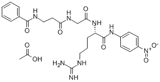 CAS#: 112283-16-6, Benzoyl-beta-alanyl-glycyl-arginine-4-nitroanilide acetate