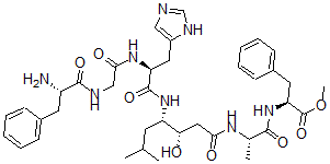 CAS 登录号：112317-45-0， 苯丙氨酰-甘氨酰-组氨酰-苄氧喹甲酯-丙氨酰-苯基丙氨酸甲酯