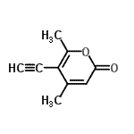 CAS 登录号：112369-03-6， 5-乙炔基-4,6-二甲基-2H-吡喃-2-酮