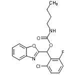 CAS#: 112953-10-3, 1,3-Benzoxazol-2-Yl(2-Chloro-6-Fluorophenyl)Methyl Butylcarbamate