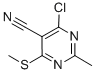 CAS#: 112969-42-3, 4-Chloro-2-Methyl-6-(Methylthio)-5-Pyrimidinecarbonitrile