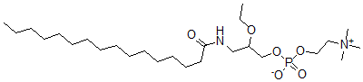 CAS 登录号：112989-01-2， [2-乙氧基-3-(棕榈酰氨基)丙基]2-三甲基铵磷酸乙基酯盐
