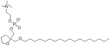 CAS#: 113201-37-9, (Tetrahydro-2-(octadecyloxy)methylfuran-2-yl)methoxyphosphocholine